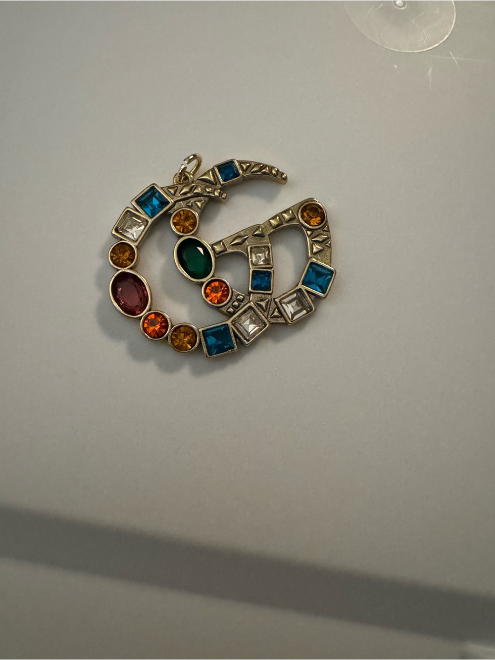 Multicolor Gemstone GG pendant - Women Jewelry